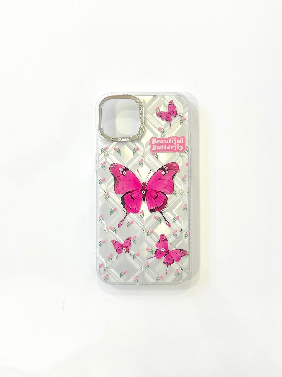 Pink Butterfly iPhone 13