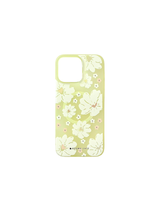 Yellow Floral Case with For iPhone 16 Pro Max