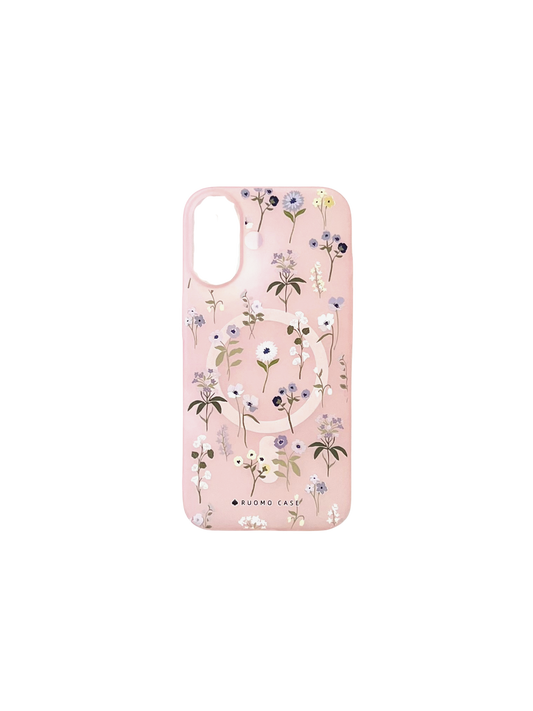 Pink Floral Case For iPhone 16